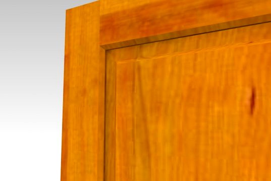 Cherry wood door 3D Model