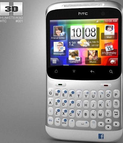 HTC ChaCha 3D Model