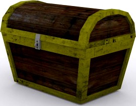 Download free Low Poly Treasure Chest 3D Model