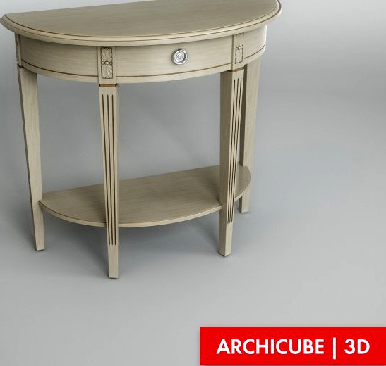 Console Table 002 3D Model