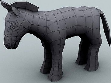 Model for texturing Mule