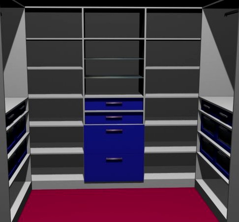 Bed Room Wardrobes 3D Model