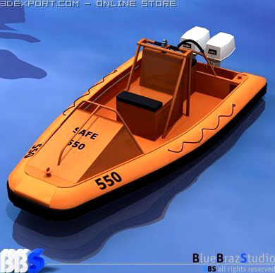 Rescue boat 3D Model