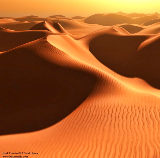 Sand Dunes for Vue 3D Model
