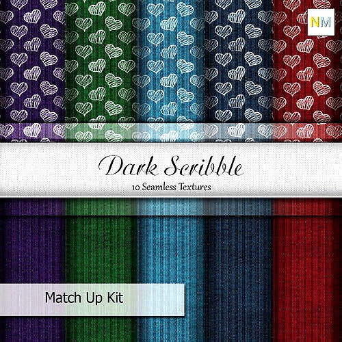 Dark Scribble Fabrics Seamless Textures Se