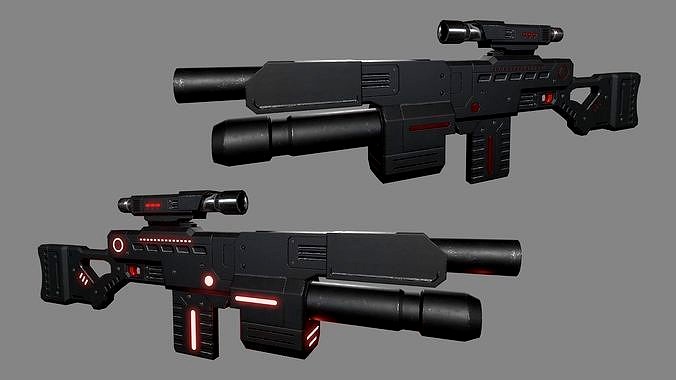 Lowpoly Scifi Weapon