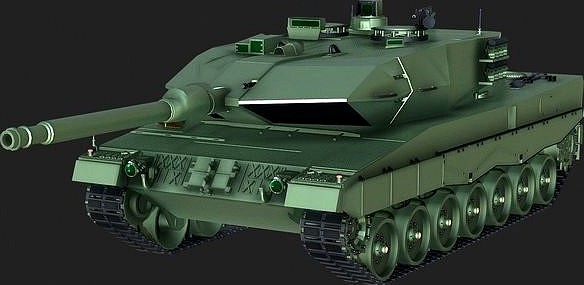 Leopard 2 main battle tank 3D Model