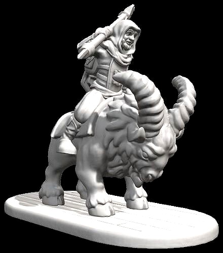 Mounted Halfling Fighter