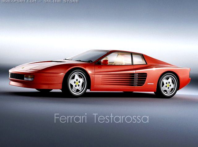 Ferrari Testarossa 1988 3D Model