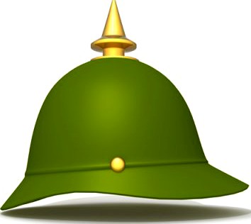 German spiked prussian helmet 3D Model