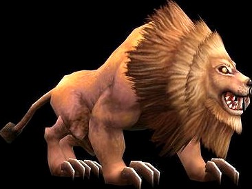 Game vr model with binding and animation - lion