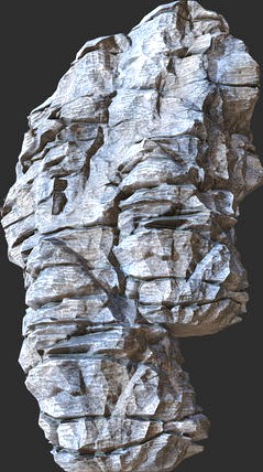 Low poly Realistic Rocky Sharp Cliff Modular s9