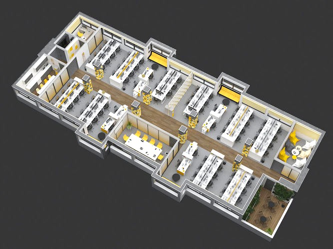 OFFICE 3D FLOORPLAN