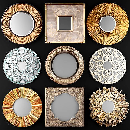 Collection of decorative mirrors