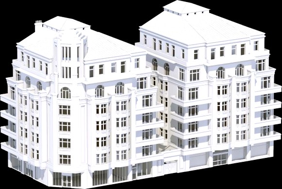 Apartment Complex 3D Model