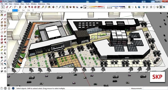 Sketchup Cultural center E9