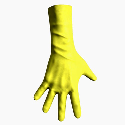 yellow gloves