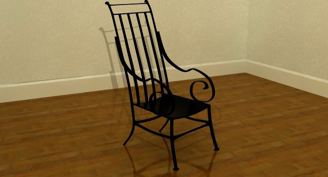 Cafe chair 3D Model