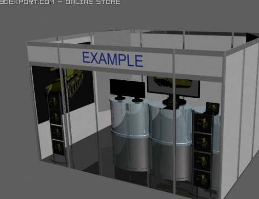 Trade stand 2 3D Model