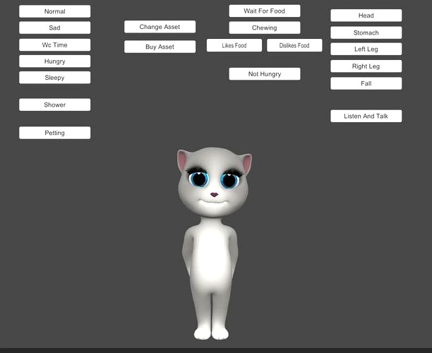 Unity Talking Cat Model