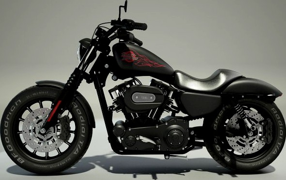 Harley Davidson Iron 883 3D Model