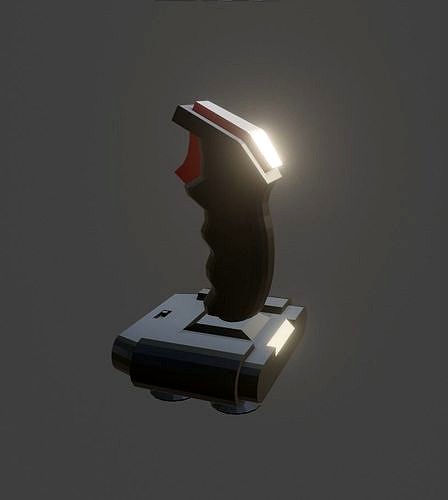 old joystick low poly