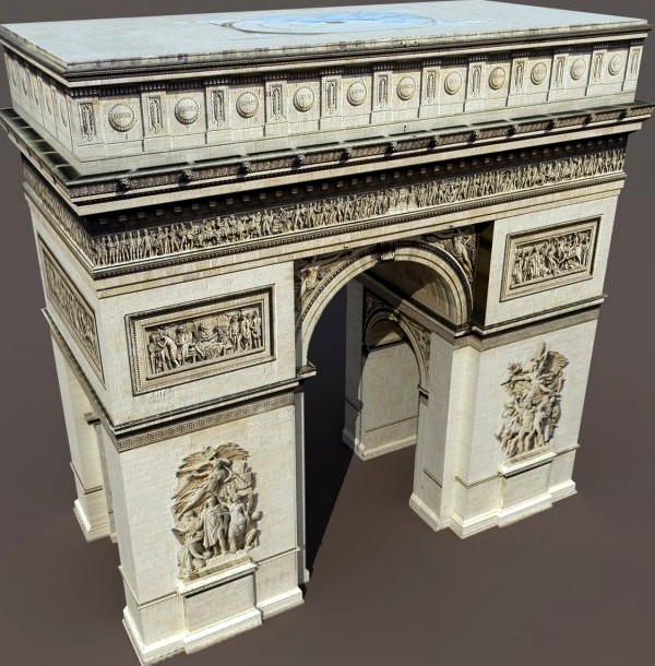 Arc de Triomphe 3D Model