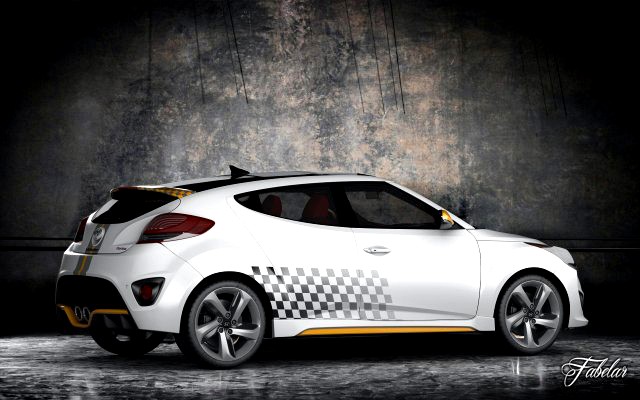 Hyundai Veloster Turbo std mat 3D Model