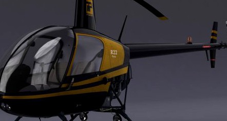 Robinson R22 3D Model