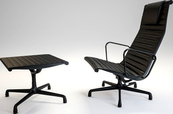 Eames Aluminum Group Lounge Chair 3D Model