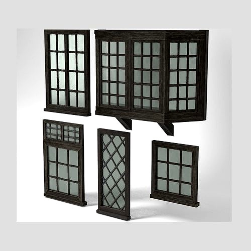 Medieval Windows Set of Five
