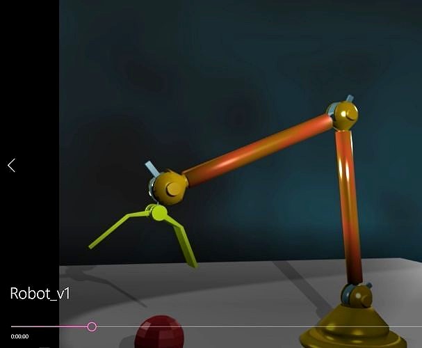 Robot Hand Picking up bouncing ball