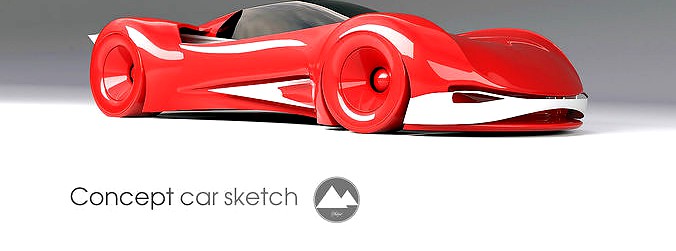3D model Concept car sketch