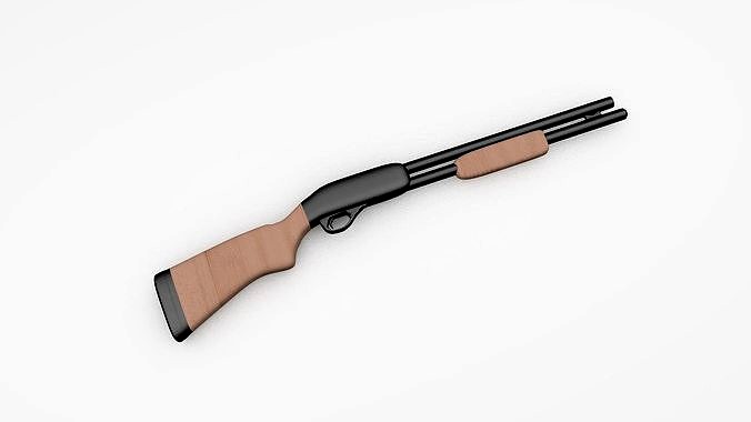 Low Poly model weapon Remington
