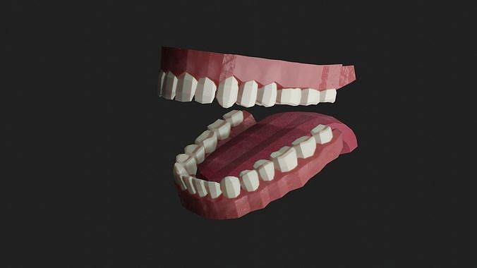 Low poly teeth