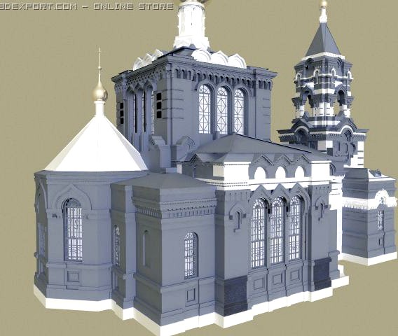 Russian church 3D Model