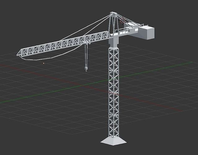 Low Poly Crane
