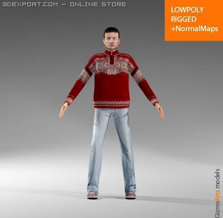 ManCasual6 3D Model