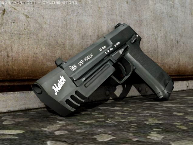 Heckler  Koch USP Match 3D Model