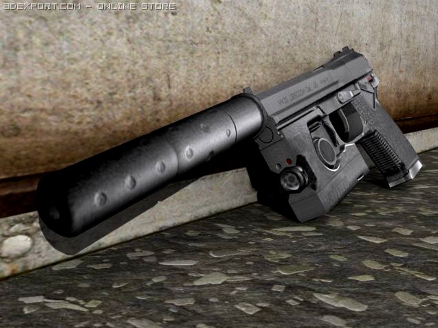 Heckler  Koch Mk23 SOCOM 3D Model