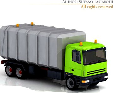 Garbage Truck 3D Model
