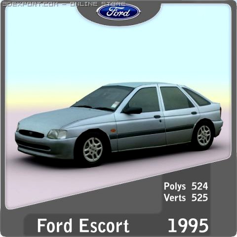 1995 Ford Escort 3D Model