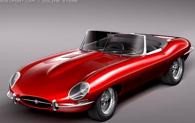 Jaguar EType 3D Model