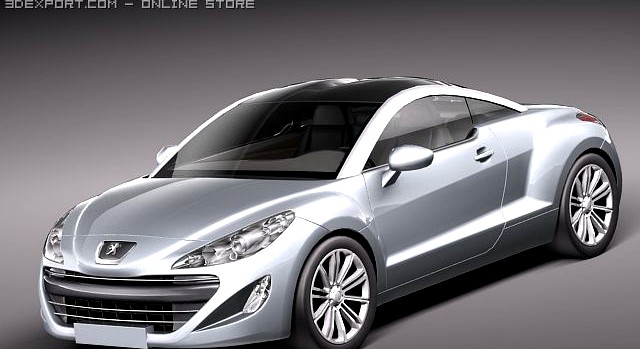 Peugeot RCZ 2011 lowpoly 3D Model