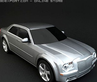 Chrysler 300 3d model car 3D Model