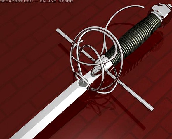 ITALIAN DESIGNE SWORD 3D Model