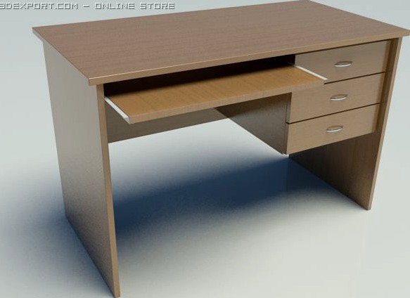 Office Desk 3D Model