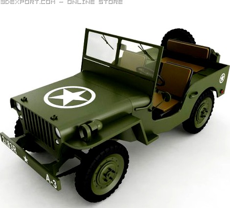 Willys Jeep 3D Model