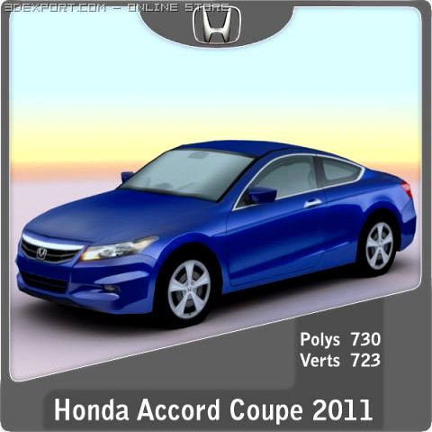 2011 Honda Accord Coupe 3D Model