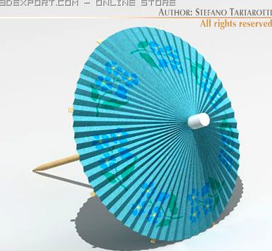 Cocktail umbrella 3D Model